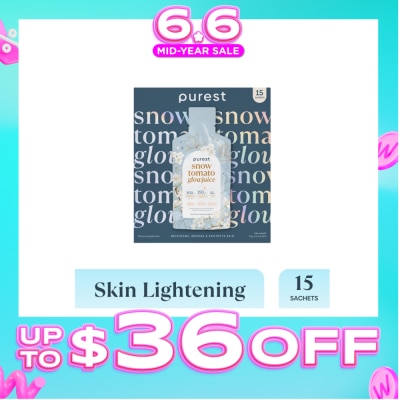 THE PUREST CO - Snow Tomato Glowjuice Sachet (For Skin Whitening, Brightening & Skin Evenness) 15s