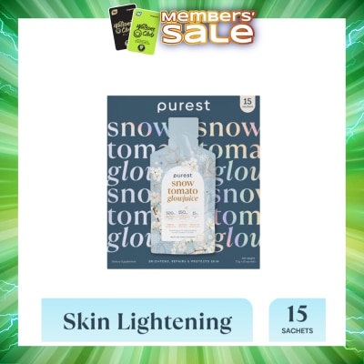 THE PUREST CO - Snow Tomato Glowjuice Sachet (For Skin Whitening, Brightening & Skin Evenness) 15s