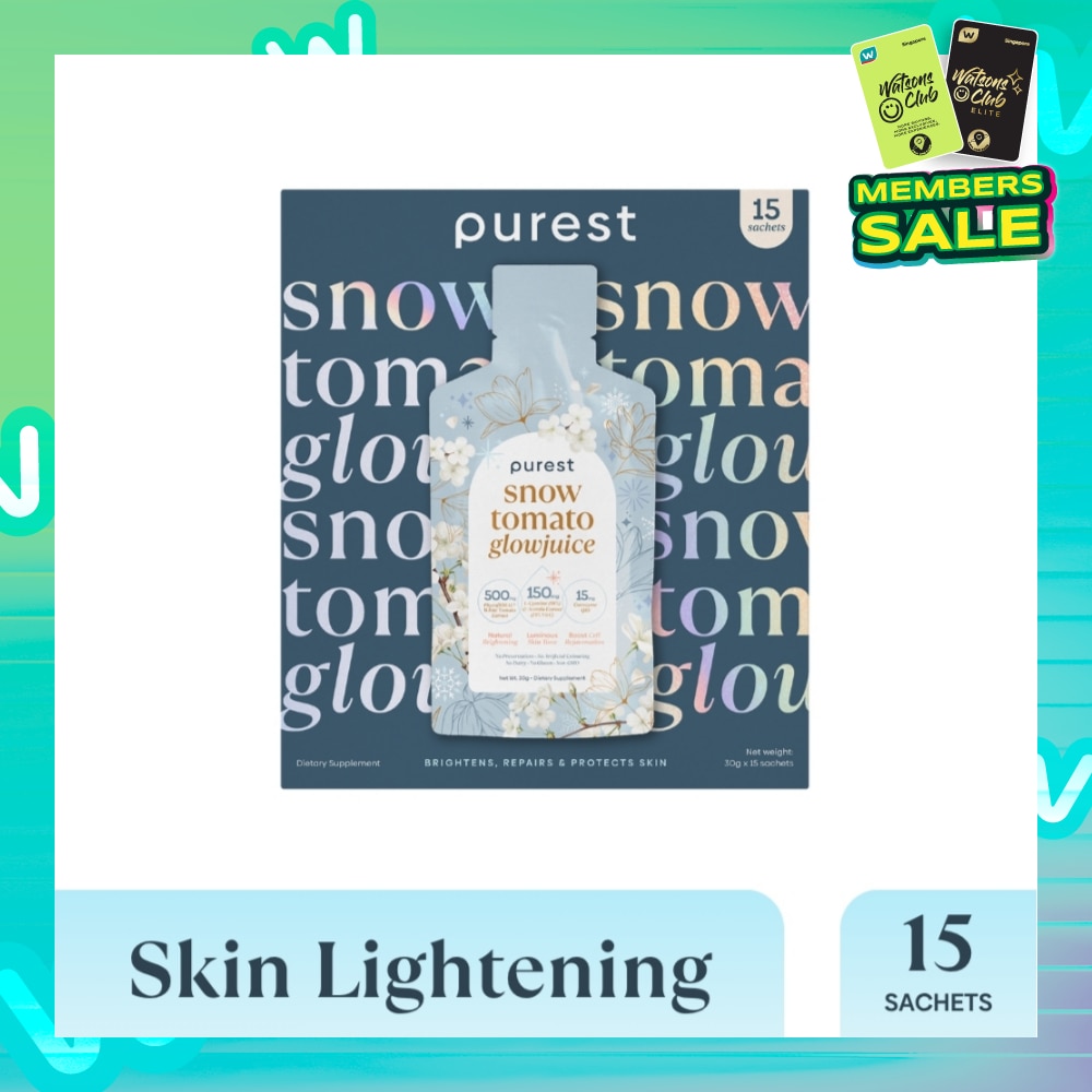 Snow Tomato Glowjuice Sachet (For Skin Whitening, Brightening & Skin Evenness) 15s