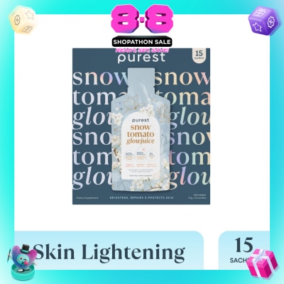THE PUREST CO - Snow Tomato Glowjuice Sachet (For Skin Whitening, Brightening & Skin Evenness) 15s