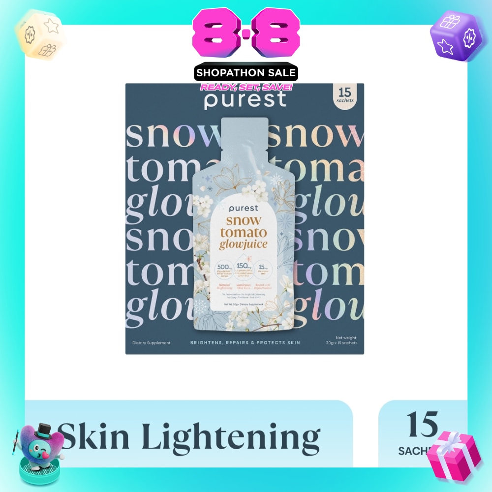Snow Tomato Glowjuice Sachet (For Skin Whitening, Brightening & Skin Evenness) 15s