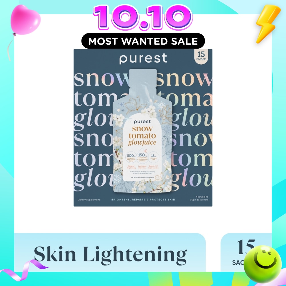 Snow Tomato Glowjuice Sachet (For Skin Whitening, Brightening & Skin Evenness) 15s image