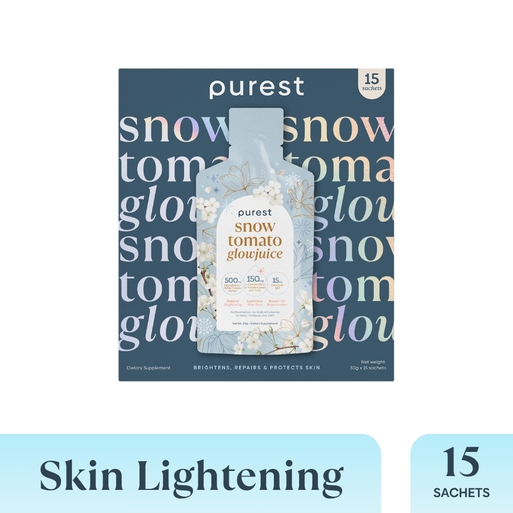 Snow Tomato Glowjuice Sachet (For Skin Whitening, Brightening & Skin Evenness) 15s