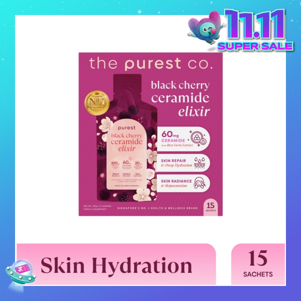 Black Cherry Ceramide Elixir Dietary Supplement Sachet 15s (Expiry: May`2026)