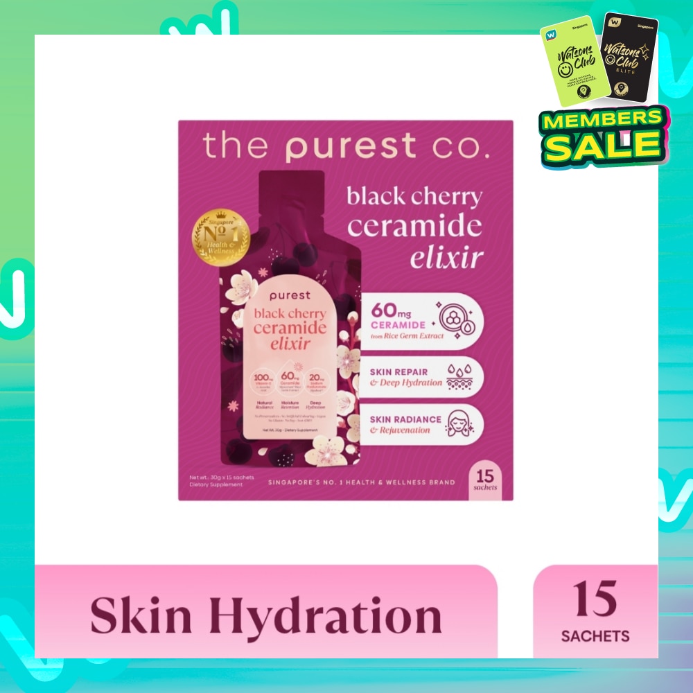 Black Cherry Ceramide Elixir Dietary Supplement Sachet 15s (Expiry: May`2026)