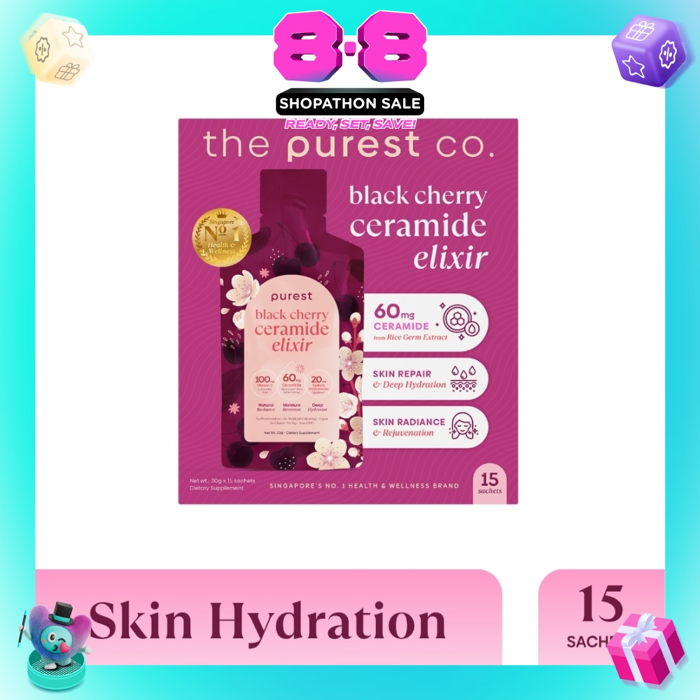 Black Cherry Ceramide Elixir Dietary Supplement Sachet 15s (Expiry: Mar`2027)