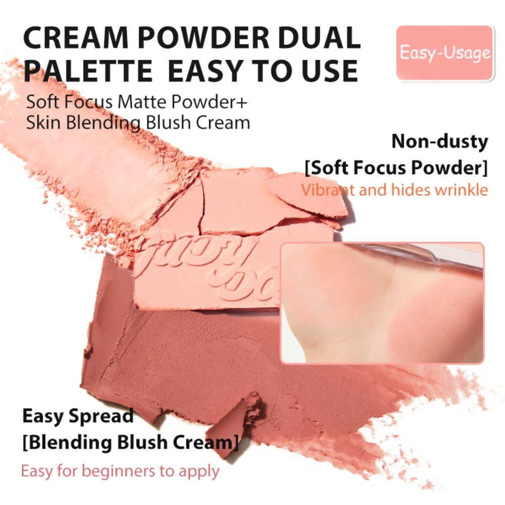Blush & Highlight Palette 01 Milky Apricot Melon (Melon Orange) 9g