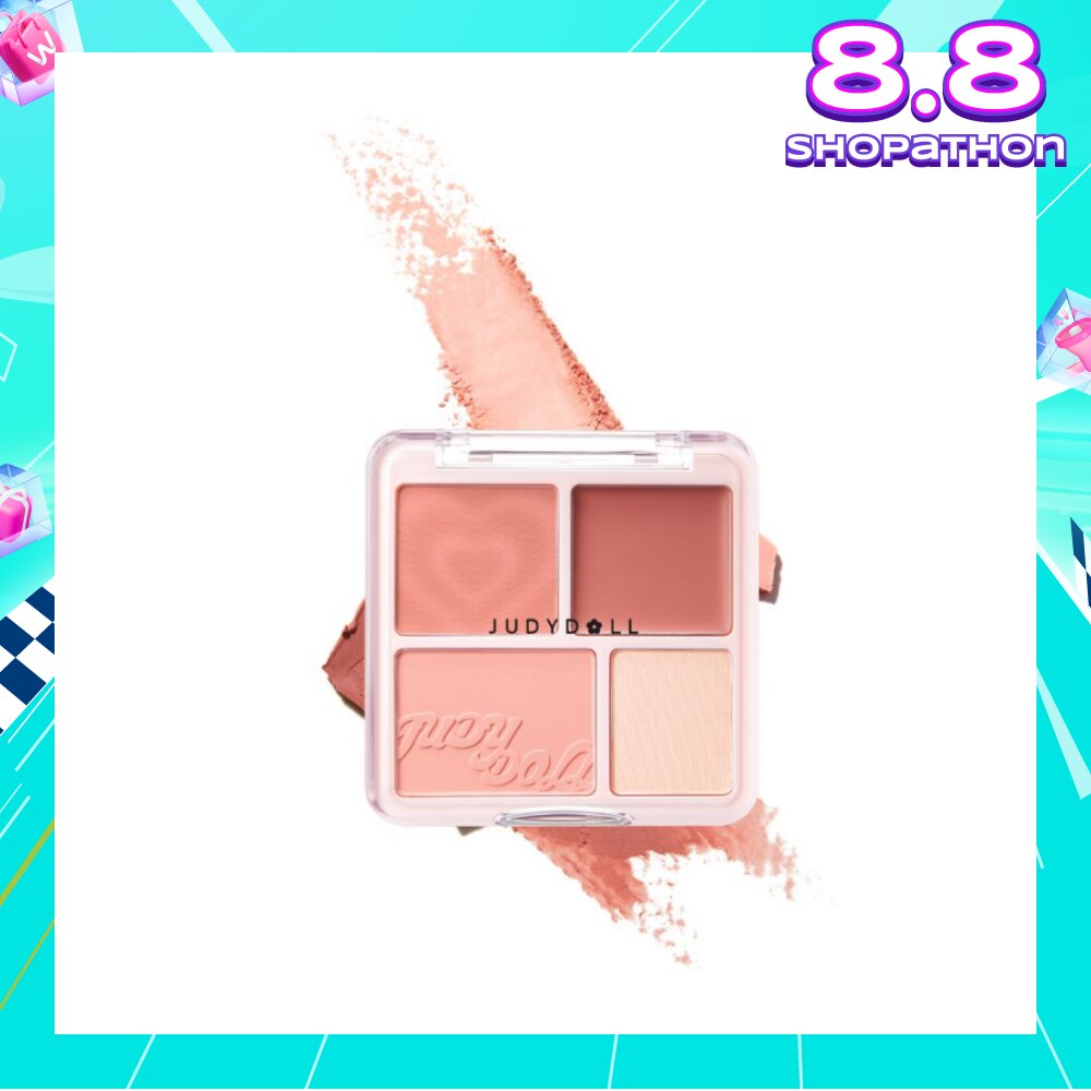 Blush & Highlight Palette 01 Milky Apricot Melon (Melon Orange) 9g