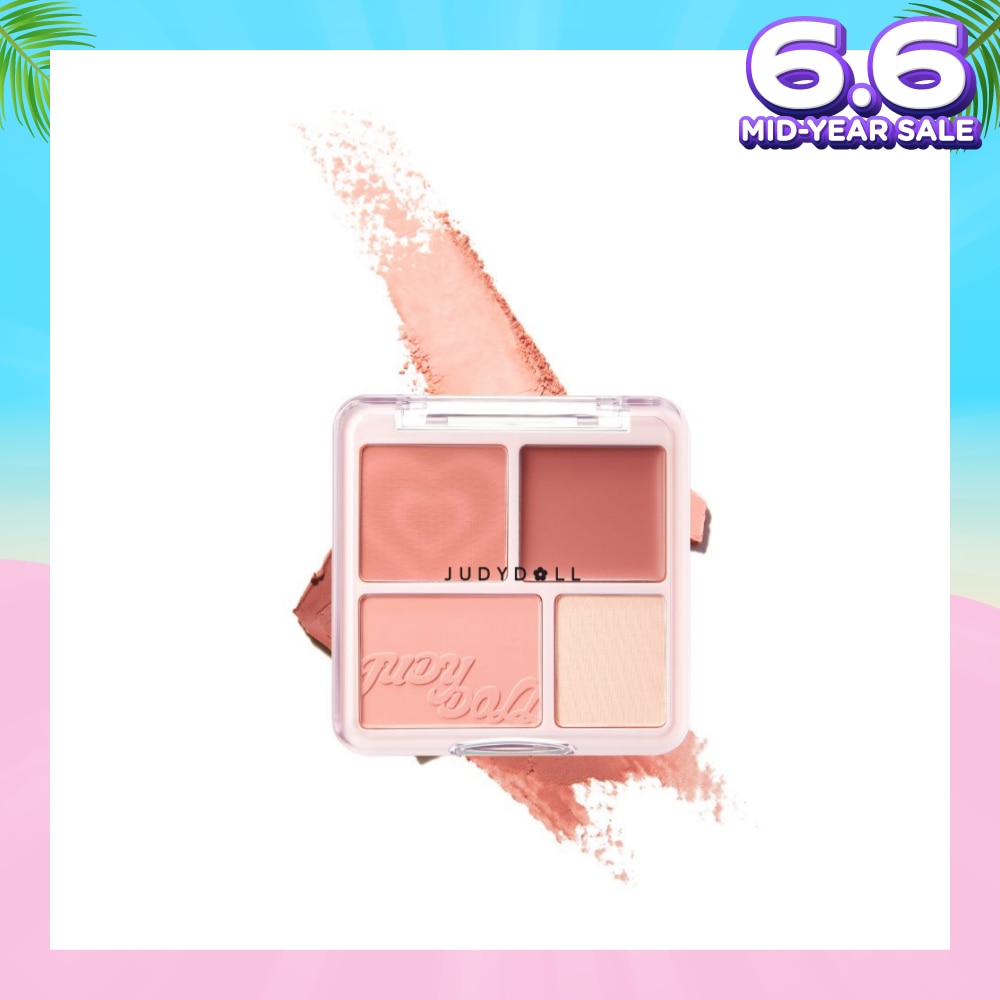 Blush & Highlight Palette 01 Milky Apricot Melon (Melon Orange) 9g