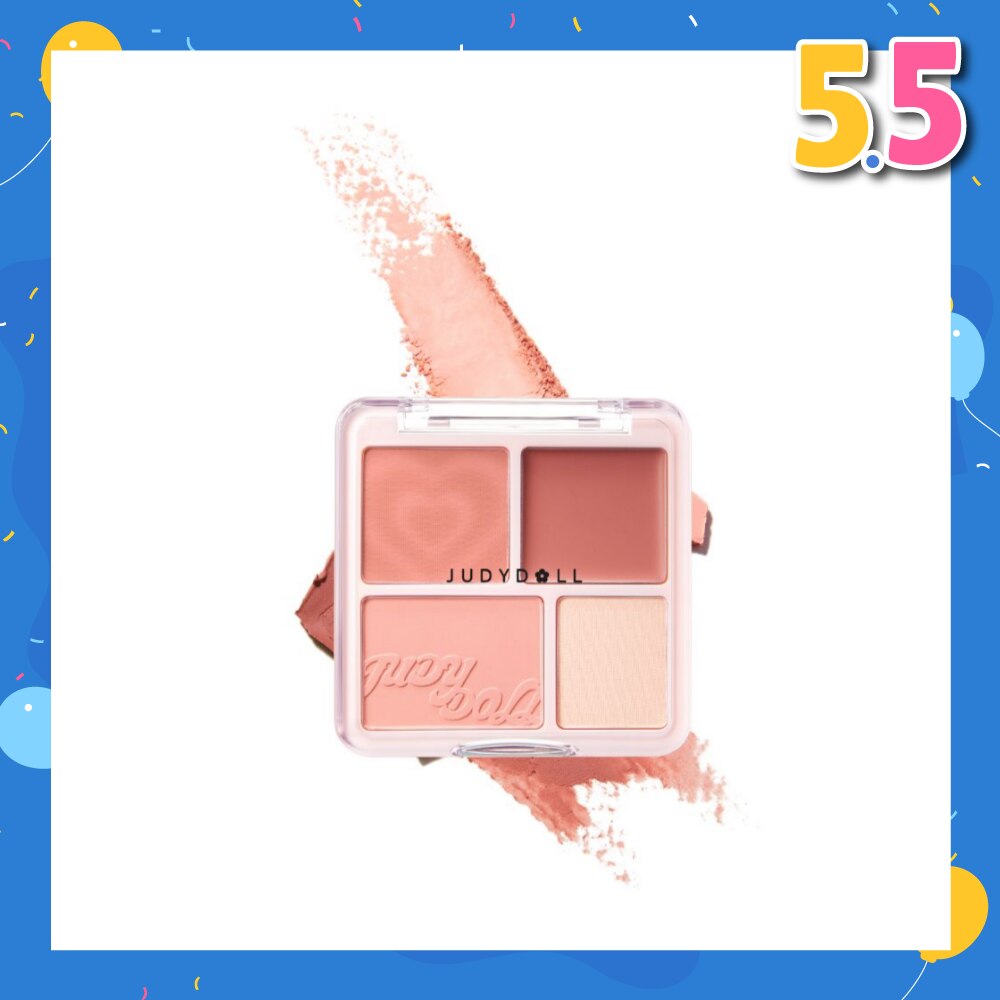 Blush & Highlight Palette 01 Milky Apricot Melon (Melon Orange) 9g