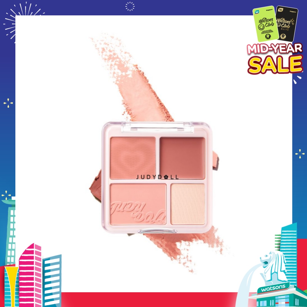 Blush & Highlight Palette 01 Milky Apricot Melon (Melon Orange) 9g