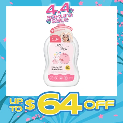 BZU BZU - Happy Girl No Sulfate Body Wash (Suitable For 4-12 Years Old & Sensitive Skin) 600ml