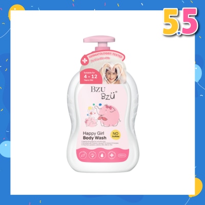 BZU BZU Happy Girl No Sulfate Body Wash (Suitable For 4-12 Years Old & Sensitive Skin) 600ml