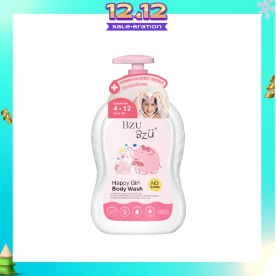 BZU BZU Happy Girl No Sulfate Body Wash (Suitable For 4-12 Years Old & Sensitive Skin) 600ml