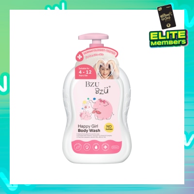 BZU BZU Happy Girl No Sulfate Body Wash (Suitable For 4-12 Years Old & Sensitive Skin) 600ml