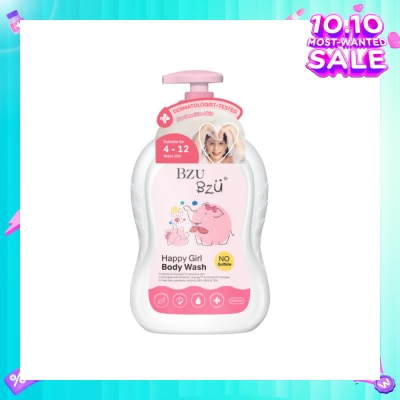 BZU BZU Happy Girl No Sulfate Body Wash (Suitable For 4-12 Years Old & Sensitive Skin) 600ml