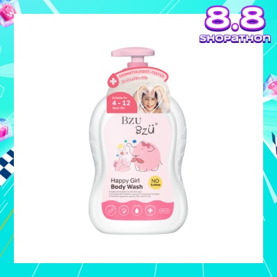 BZU BZU Happy Girl No Sulfate Body Wash (Suitable For 4-12 Years Old & Sensitive Skin) 600ml
