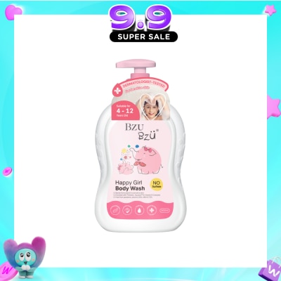 BZU BZU - Happy Girl No Sulfate Body Wash (Suitable For 4-12 Years Old & Sensitive Skin) 600ml image