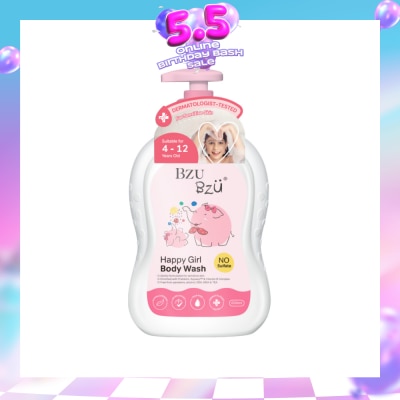 BZU BZU - Happy Girl No Sulfate Body Wash (Suitable For 4-12 Years Old & Sensitive Skin) 600ml