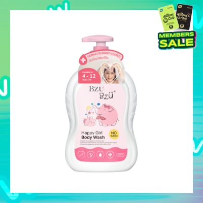 BZU BZU Happy Girl No Sulfate Body Wash (Suitable For 4-12 Years Old & Sensitive Skin) 600ml