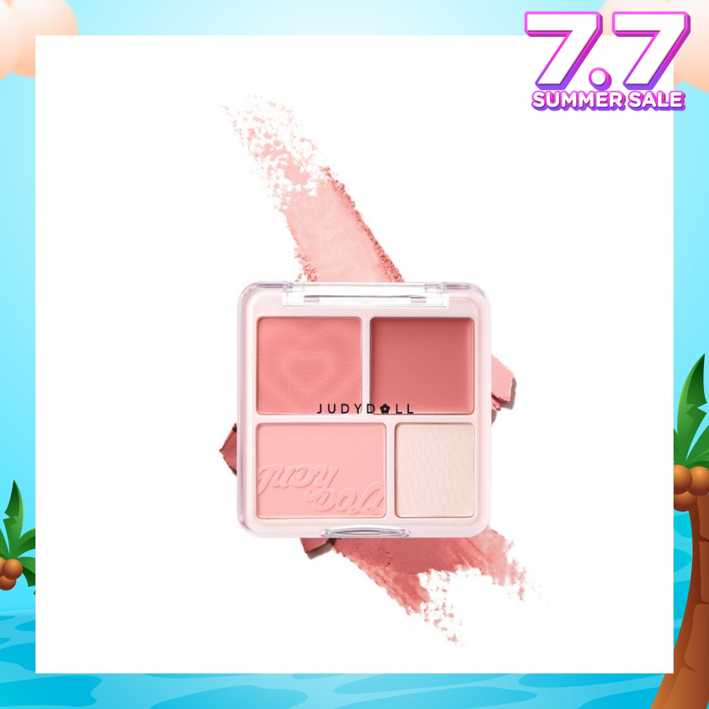 Blush & Highlight Palette 02 Energetic Peach (Korean Peach) 9g