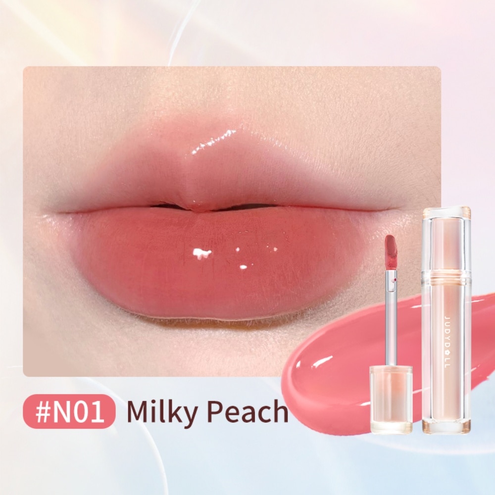 Iced Tea Watery Lip Gloss N01 Milky Peach 1s