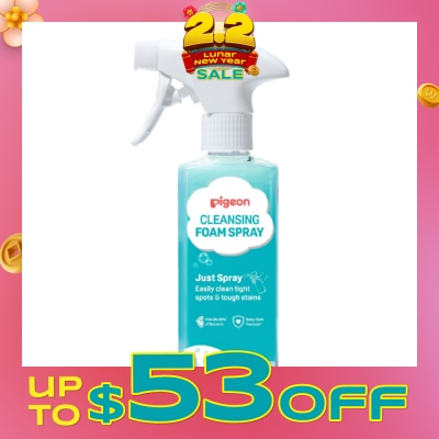 PIGEON Cleansing Foam Spray (To Easily Clean Tight Spots & Tough Stains) 280ml