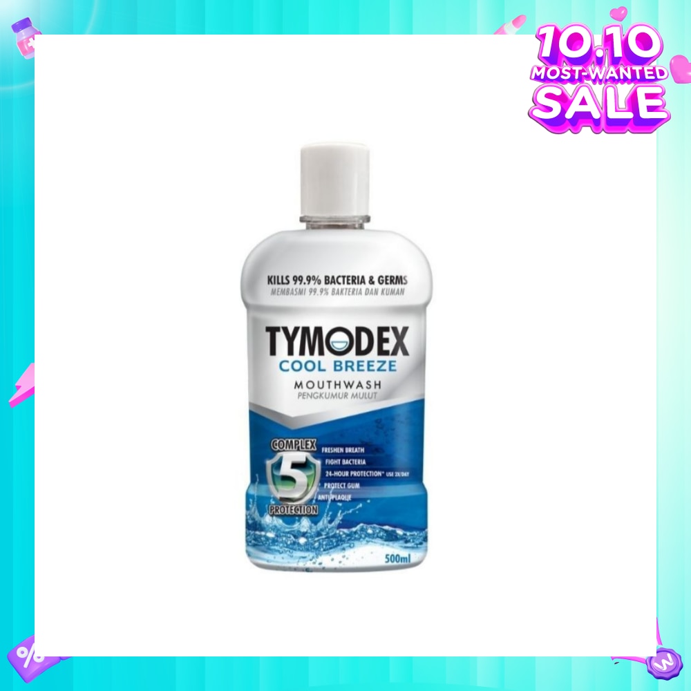 Cool Breeze Mouthwash (To Clean & Protect Against Bad Breath, Plaque & Gum Problems) 500ml (Expiry: Mar`2026)