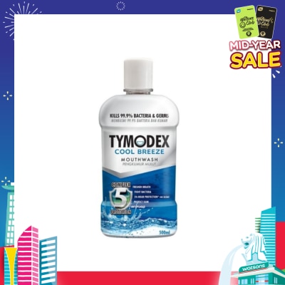 TYMODEX Cool Breeze Mouthwash (To Clean & Protect Against Bad Breath, Plaque & Gum Problems) 500ml