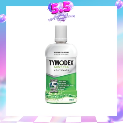 TYMODEX - Mint Tea Mouthwash (To Clean & Protect Against Bad Breath, Plaque & Gum Problems) 500ml