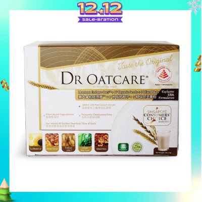 DR OATCARE Daily Nutritional Drink Naturally Cholesterol Free Vegetarian with Plant Based Ingredients 25g x 30s