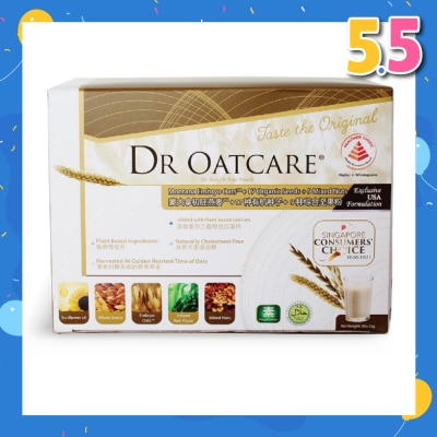 DR OATCARE Daily Nutritional Drink Naturally Cholesterol Free Vegetarian with Plant Based Ingredients 25g x 30s