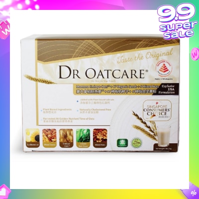 DR OATCARE Daily Nutritional Drink Naturally Cholesterol Free Vegetarian with Plant Based Ingredients 25g x 30s