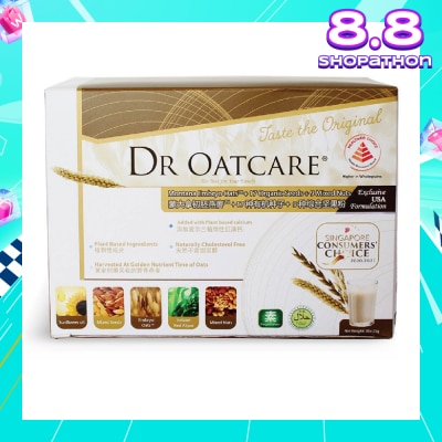 DR OATCARE Daily Nutritional Drink Naturally Cholesterol Free Vegetarian with Plant Based Ingredients 25g x 30s