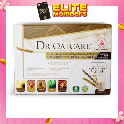 DR OATCARE Daily Nutritional Drink Naturally Cholesterol Free Vegetarian with Plant Based Ingredients 25g x 30s