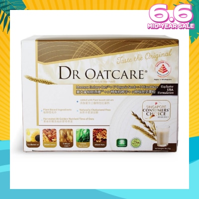 DR OATCARE Daily Nutritional Drink Naturally Cholesterol Free Vegetarian with Plant Based Ingredients 25g x 30s