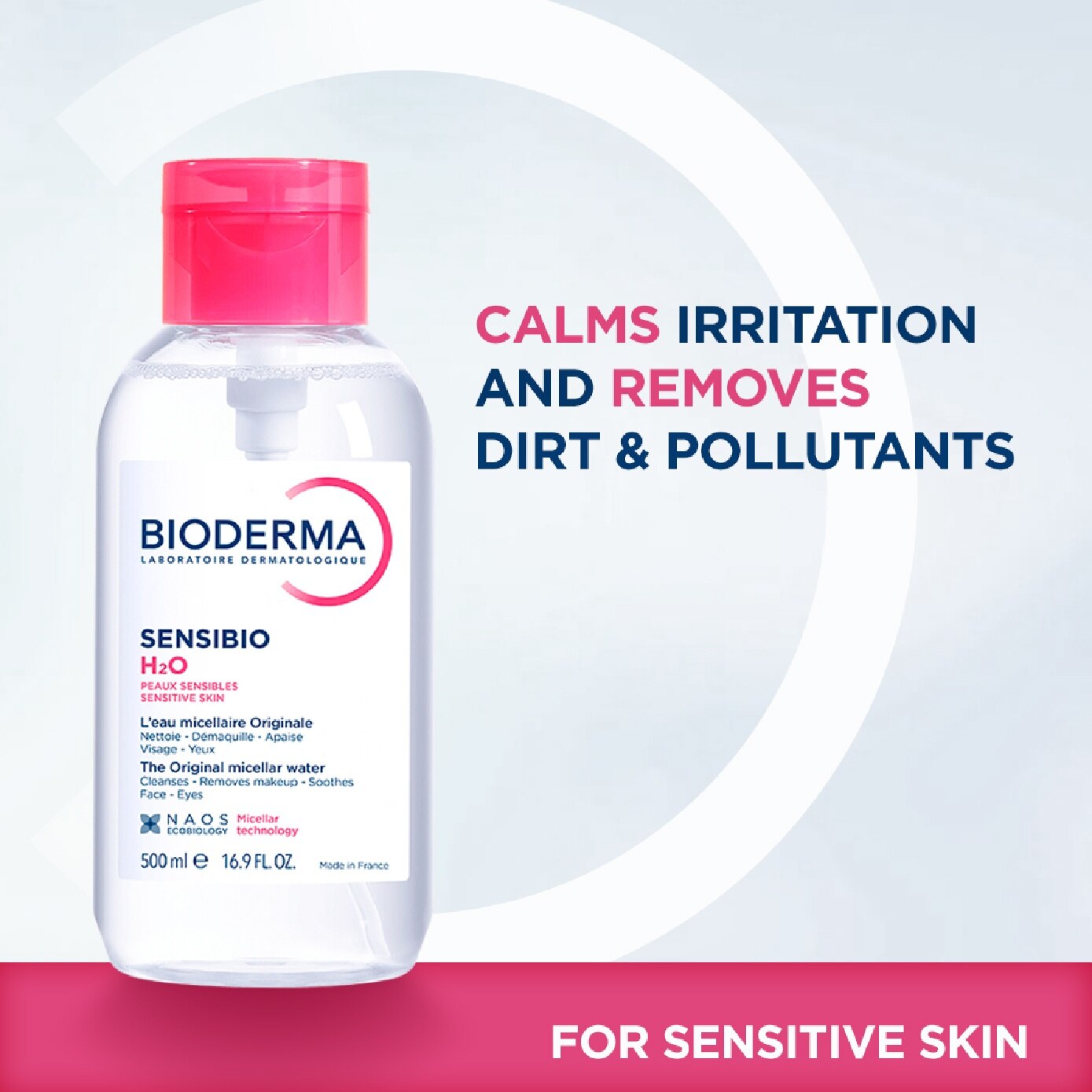 Sensibio H20 Soothing Micellar Water Reversed Pump Limited Edition 500ml image