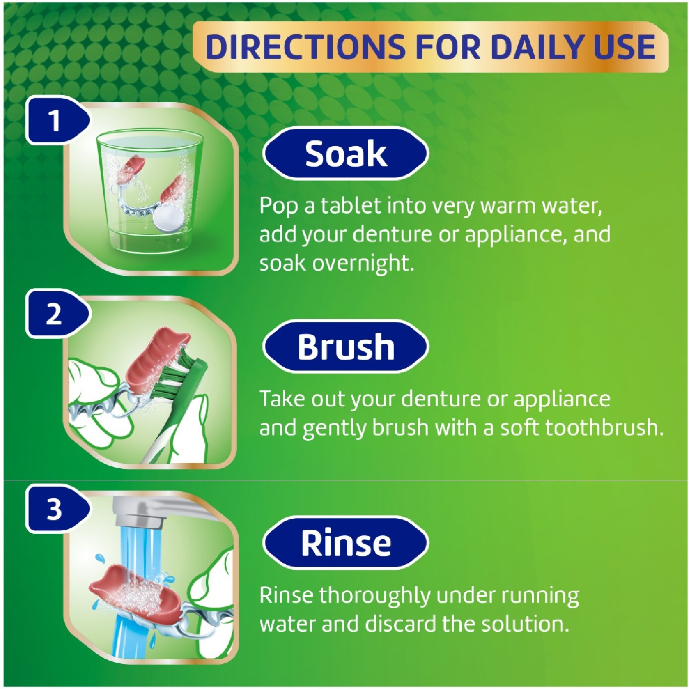 Overnight Denture Cleanser Whitening Tablet 36s