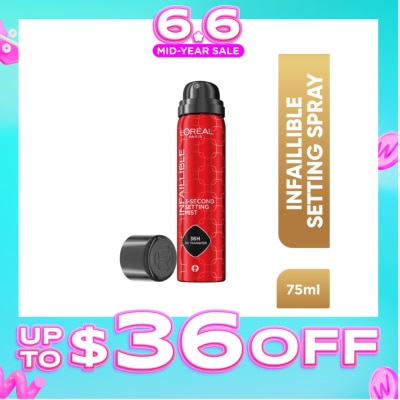 L'OREAL PARIS MAKEUP - Infaillible 3-Second Setting Mist Spray 75ml