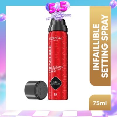 L'OREAL PARIS MAKEUP - Infaillible 3-Second Setting Mist Spray 75ml