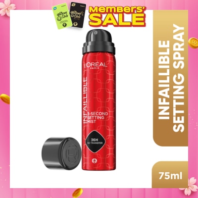 L'OREAL PARIS MAKEUP Infaillible 3-Second Setting Mist Spray 75ml