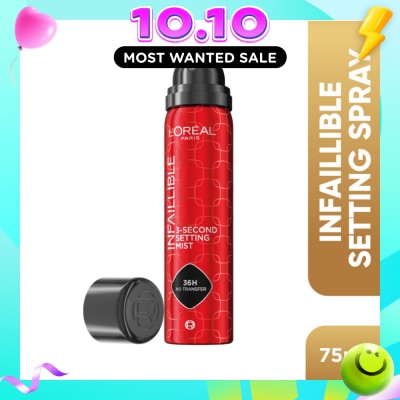 L'OREAL PARIS MAKEUP Infaillible 3 Second Setting Mist Spray 75ml image