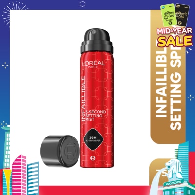 L'OREAL PARIS MAKEUP Infaillible 3-Second Setting Mist Spray 75ml
