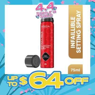 L'OREAL PARIS MAKEUP - Infaillible 3-Second Setting Mist Spray 75ml