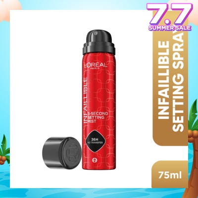 L'OREAL PARIS MAKEUP Infaillible 3-Second Setting Mist Spray 75ml