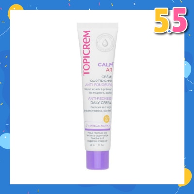 TOPICREM Calm+ AR Anti-Redness Daily Cream SPF50+ (To Reduces & Helps Prevent Redness, Soothes) 40ml