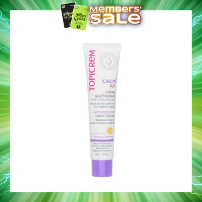 TOPICREM - Calm+ AR Anti-Redness Daily Cream SPF50+ (To Reduces & Helps Prevent Redness, Soothes) 40ml (Expiry: Feb`2027)