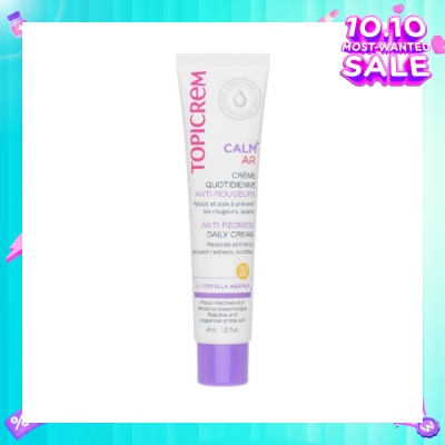TOPICREM Calm+ AR Anti-Redness Daily Cream SPF50+ (To Reduces & Helps Prevent Redness, Soothes) 40ml