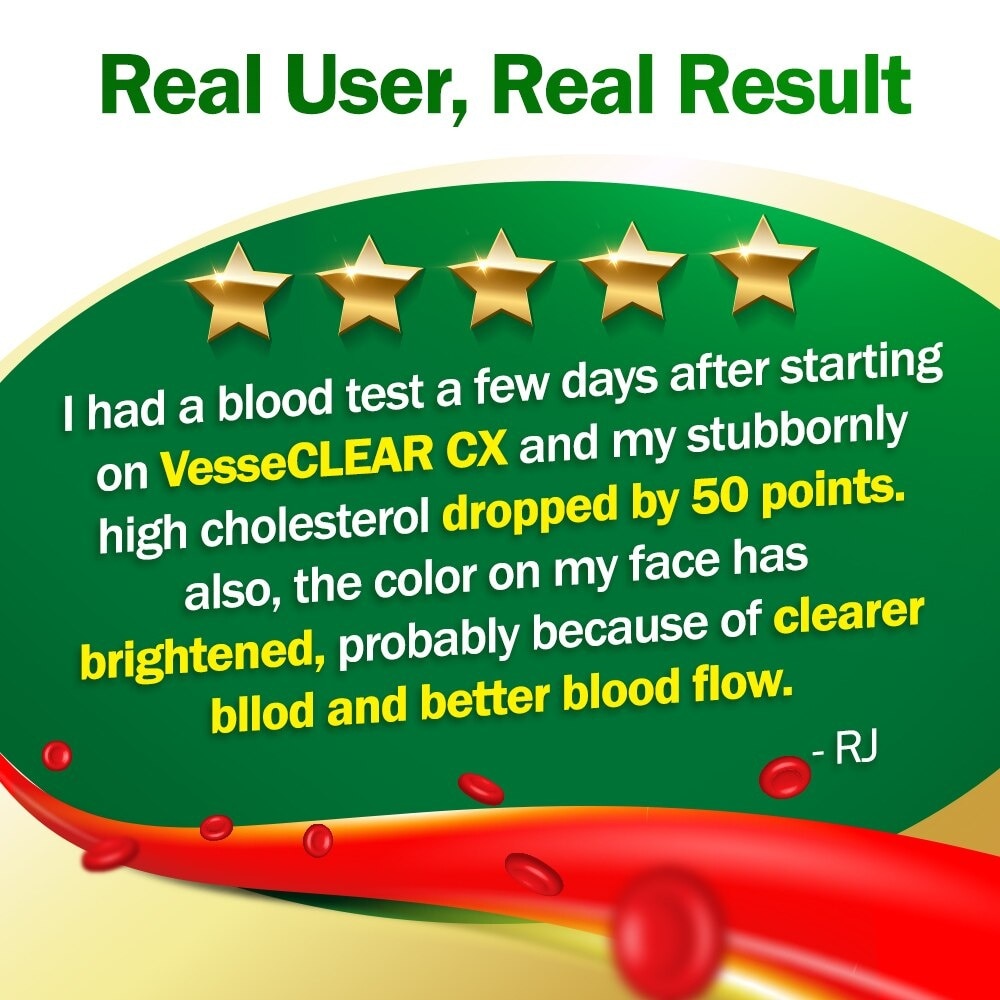 Vesseclear CX Dietary Supplement (For Clear Blood Vessels And Dissolve Clots, Anti Aging, Immune Health, Healthy Blood Pressure, Cholesterol, Cardiovascular Health) 90s