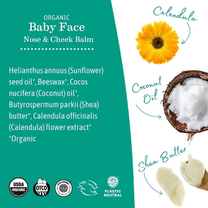 Organic Baby Face Nose & Cheek Balm 60ml